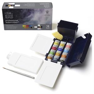 Winsor and Newton Artists Water Colour Half Pan Field Box